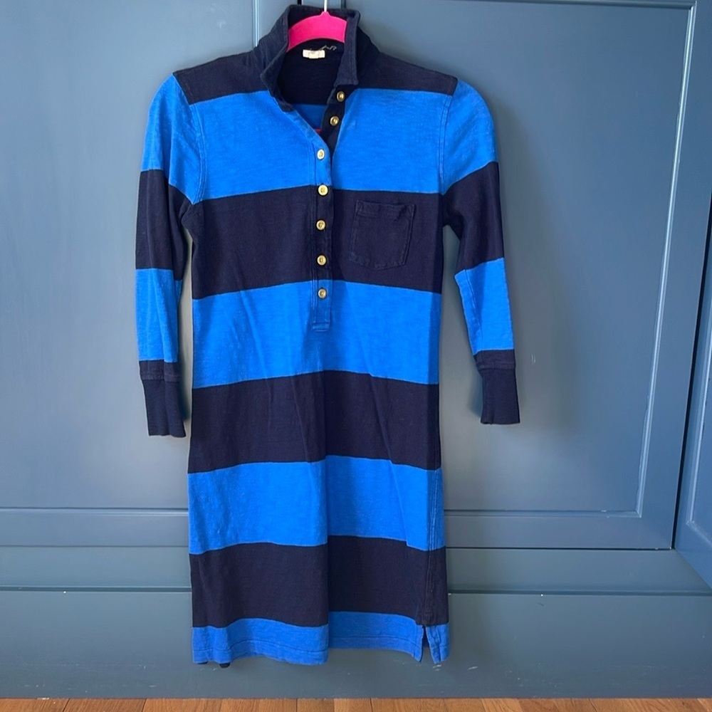 J.Crew Polo Striped Dress XS - Picture 4 of 8